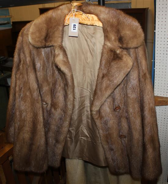 Pastel mink jacket